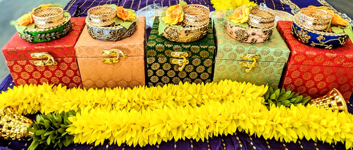 Stone studded Silk Bangle T-LIGHT Holder/Diya