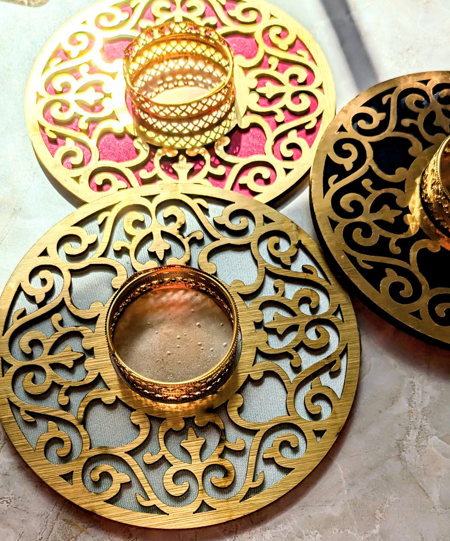 MDF Diya Candle holders