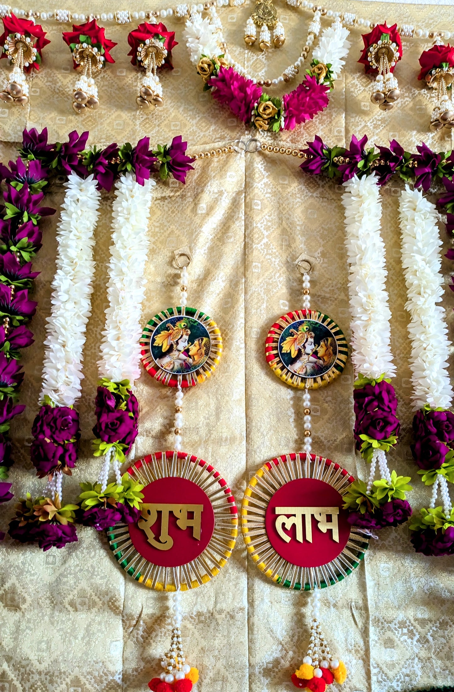 Rose Flower Garland ( Pair )