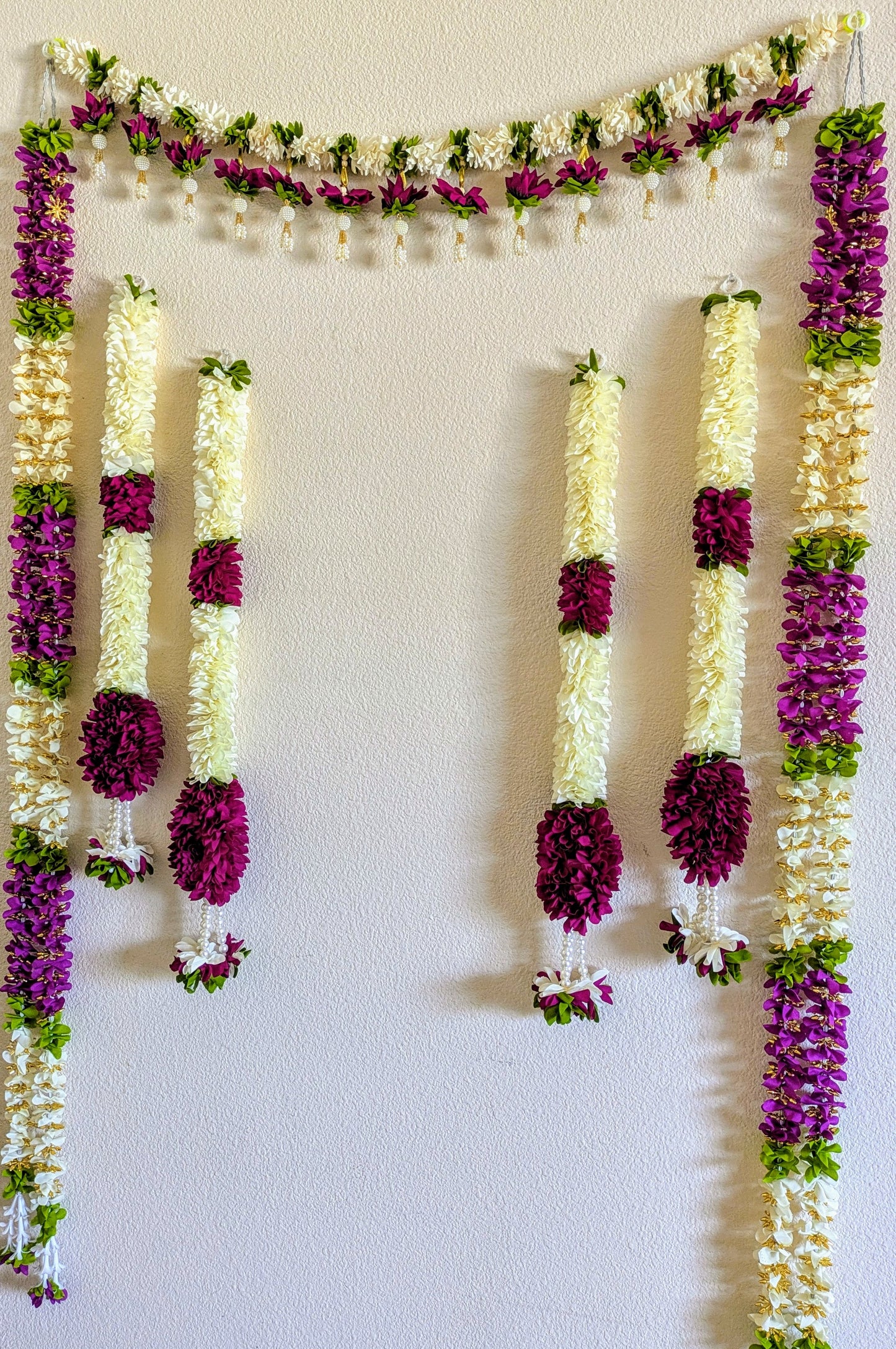 Fabric Toran with side hanging/Diwali Entrance Door Toran