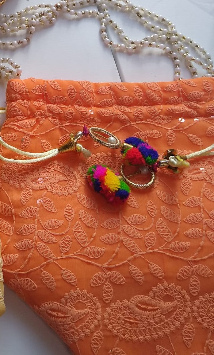 Traditional Indian Potli, Women Handbag, Handmade Bag, Christmas Gift, Party Fancy Clutch Purse, Wedding Favours, Return Gifts For Guests