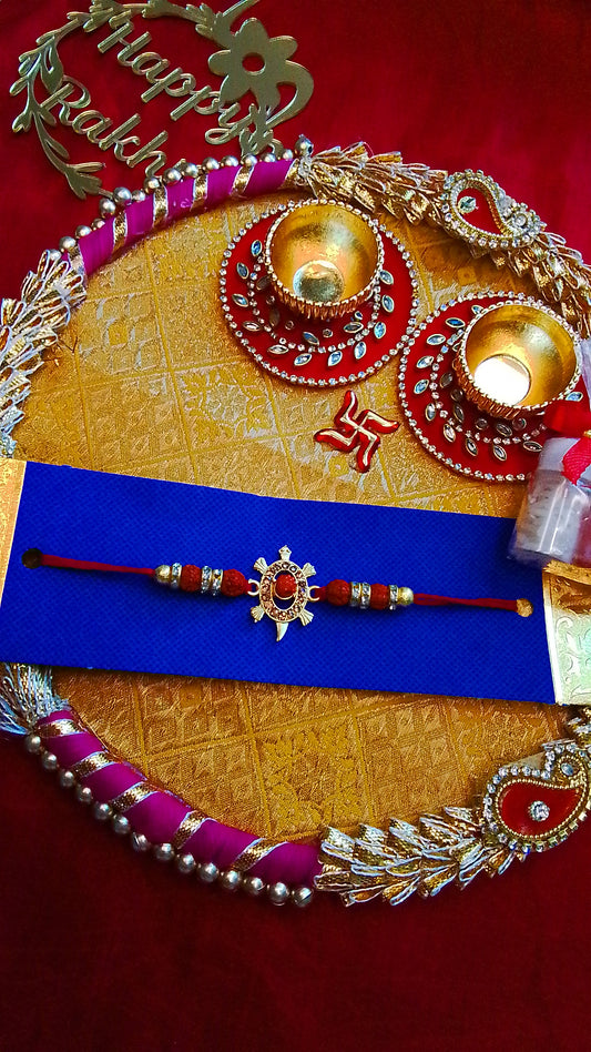 Shrinathji/Ganesha/Katchua Rudraksh Rakhi