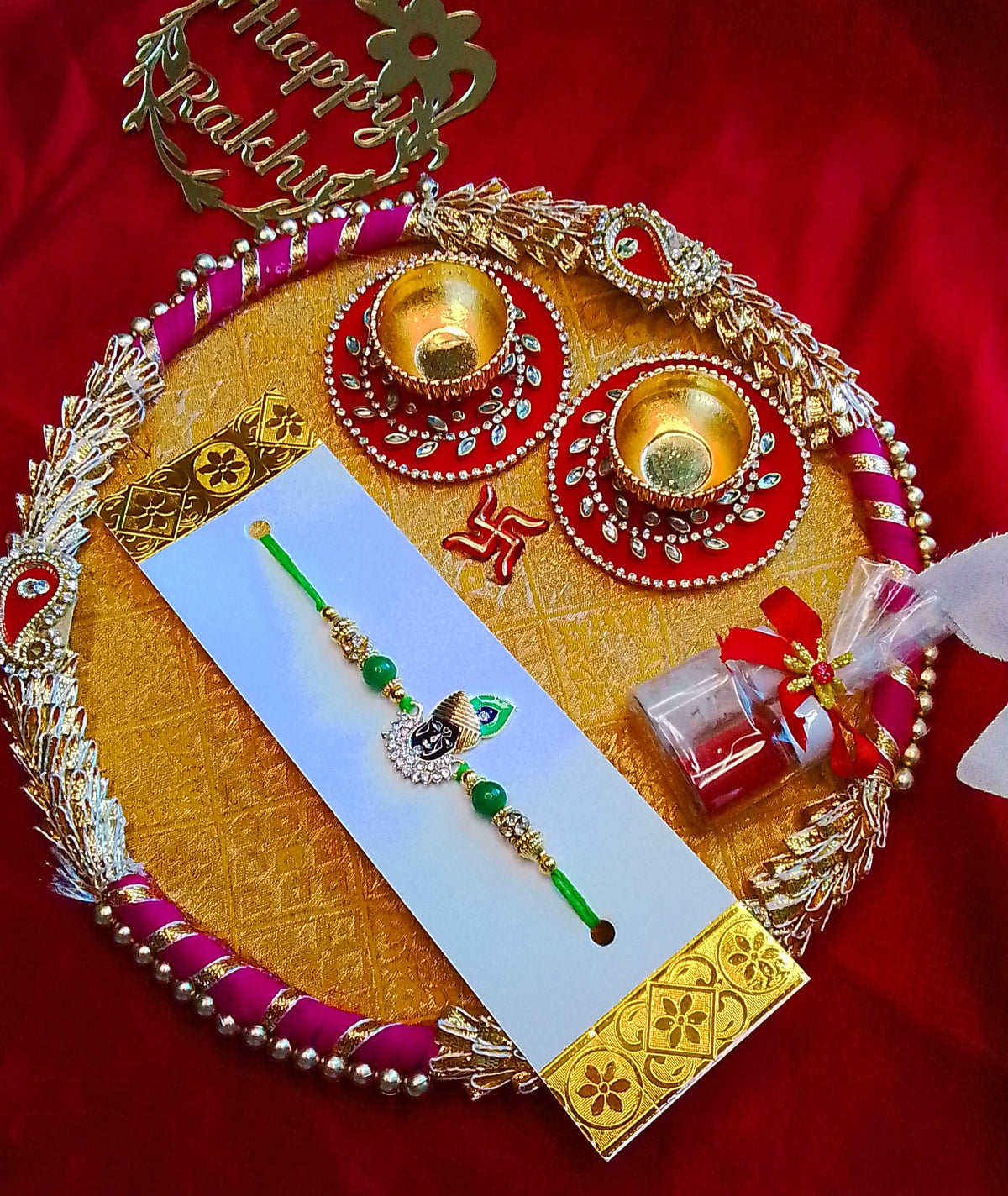 Shrinathji/Ganesha/Katchua Rudraksh Rakhi