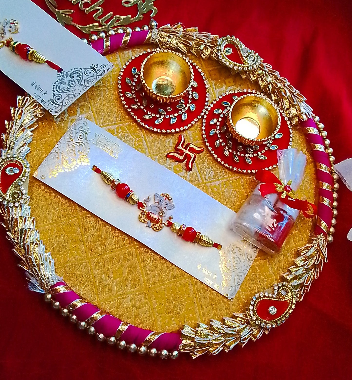 Shrinathji/Ganesha/Katchua Rudraksh Rakhi