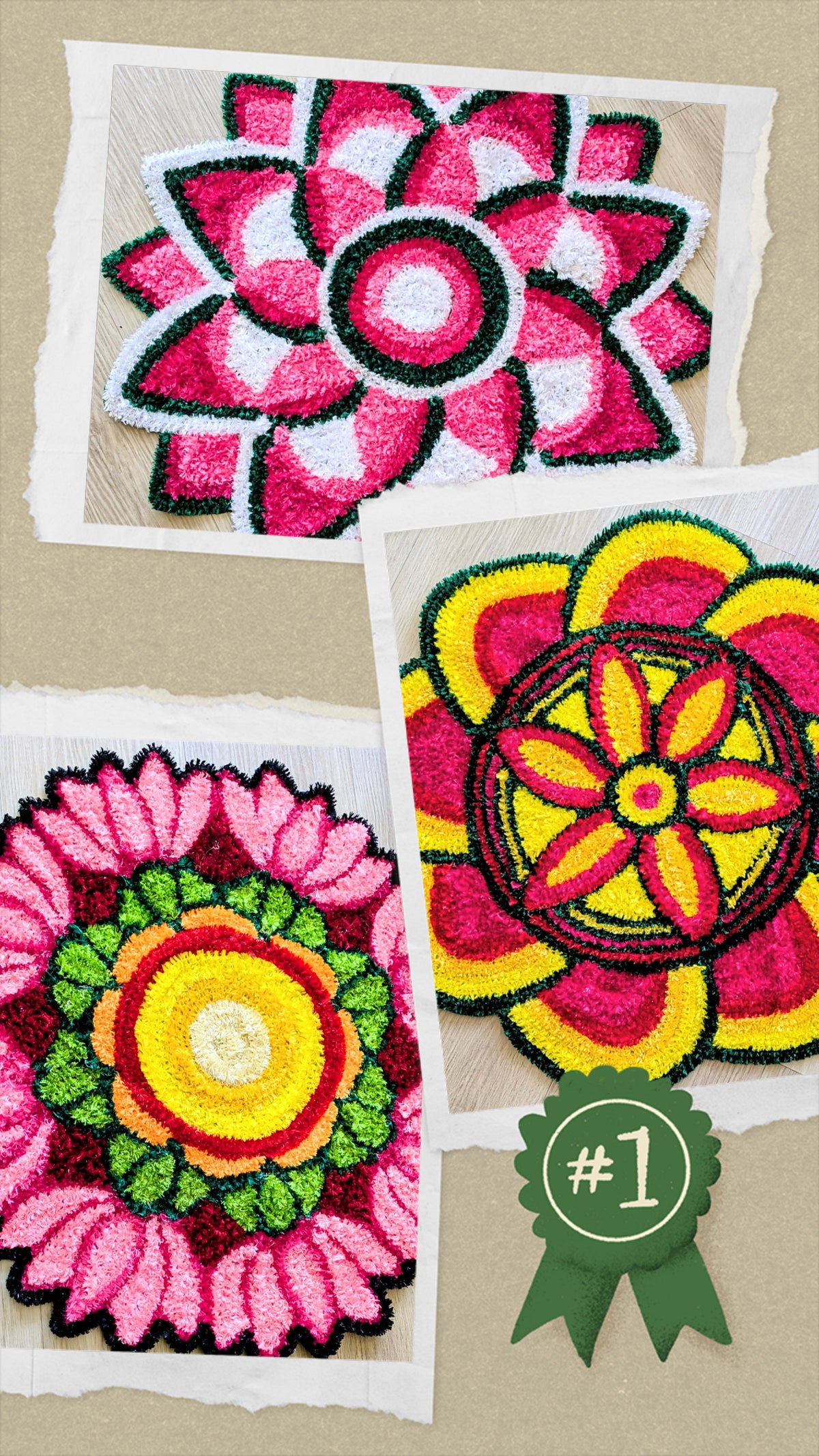 Reusable Rangoli Mat