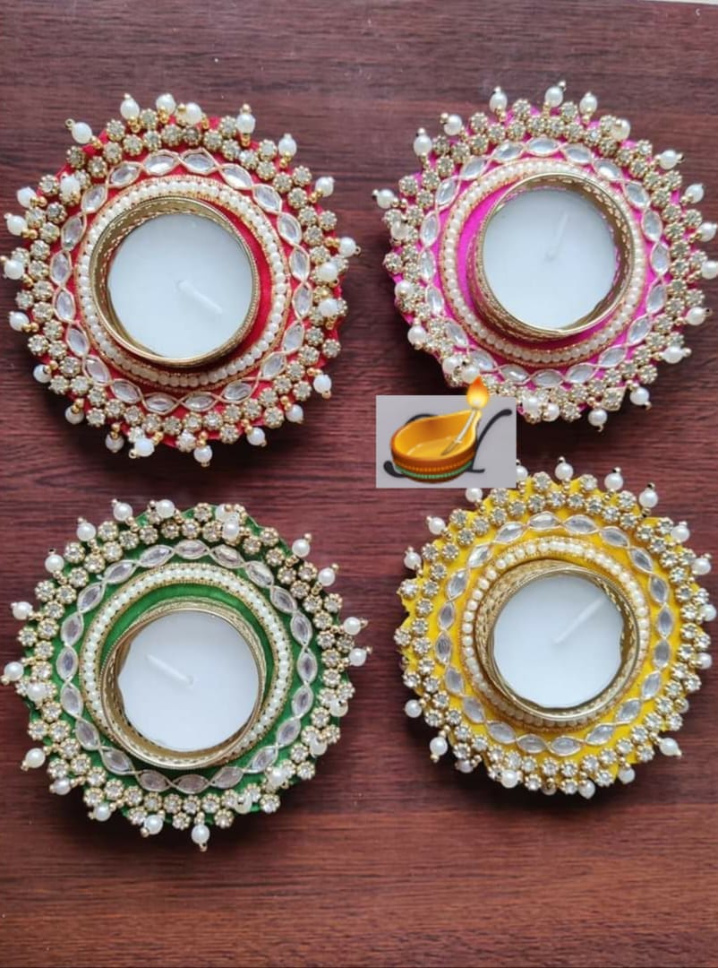 Pearl and Stone Patch Diya