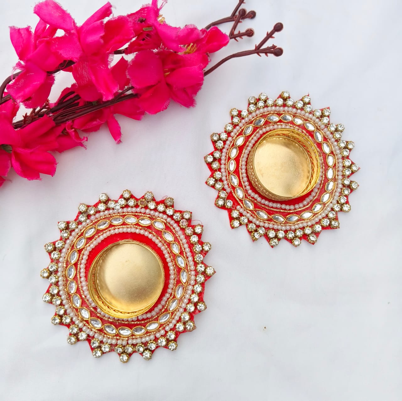 Pearl and Stone Patch Diya