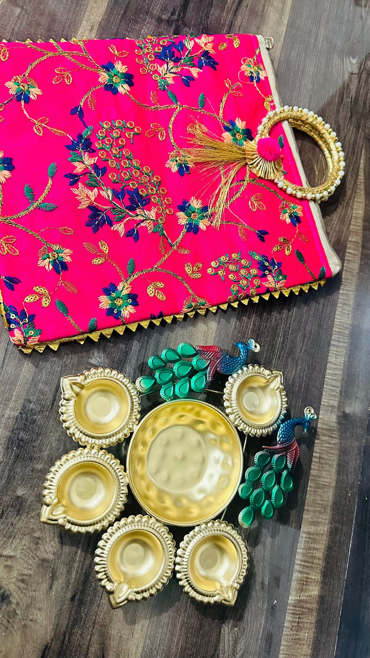 Peacock URLI Gift bag Diwali/Navratri Hamper