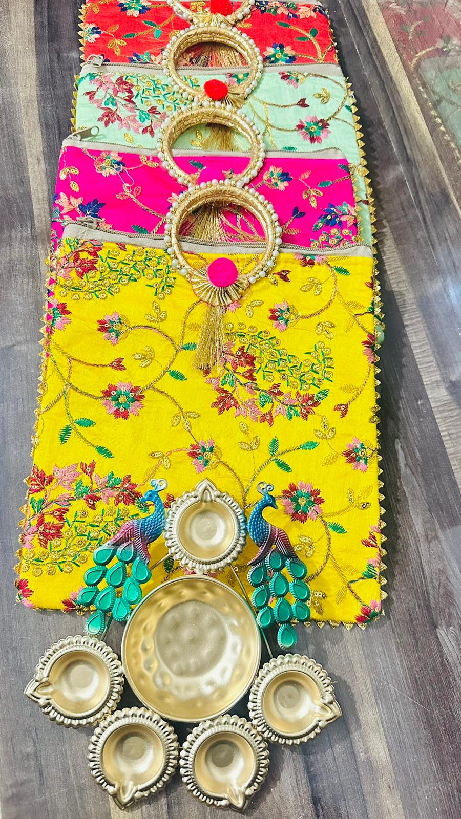 Peacock URLI Gift bag Diwali/Navratri Hamper