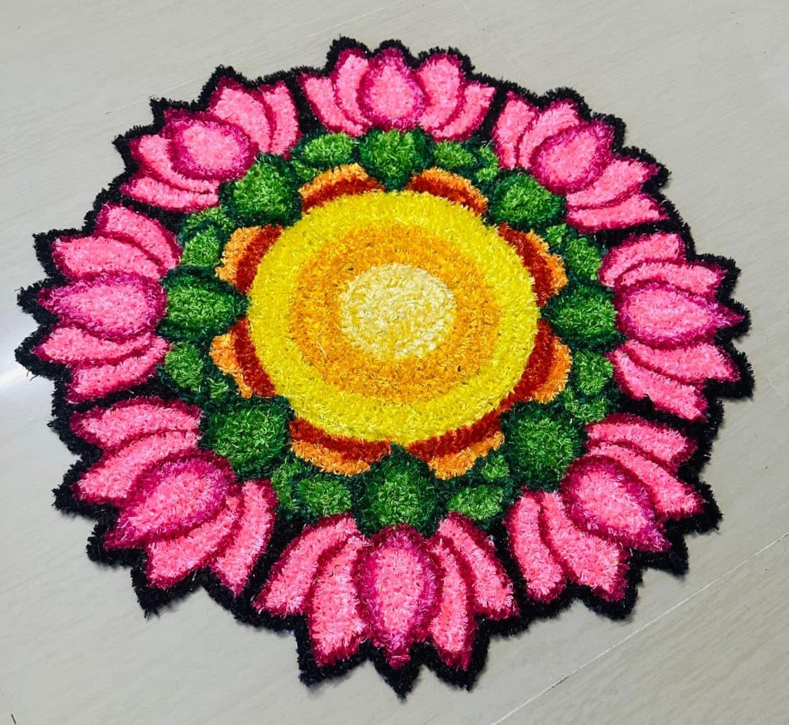 Reusable Rangoli Mat