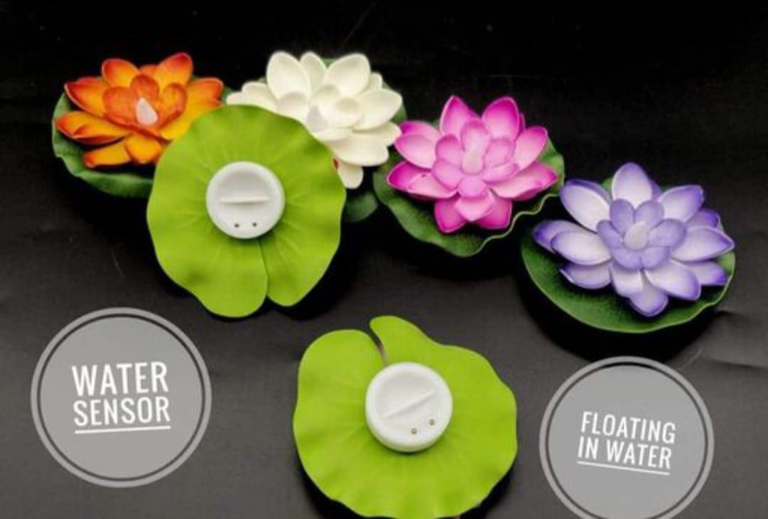 LED Floating Lotus Flower Tlight (Set of 6)
