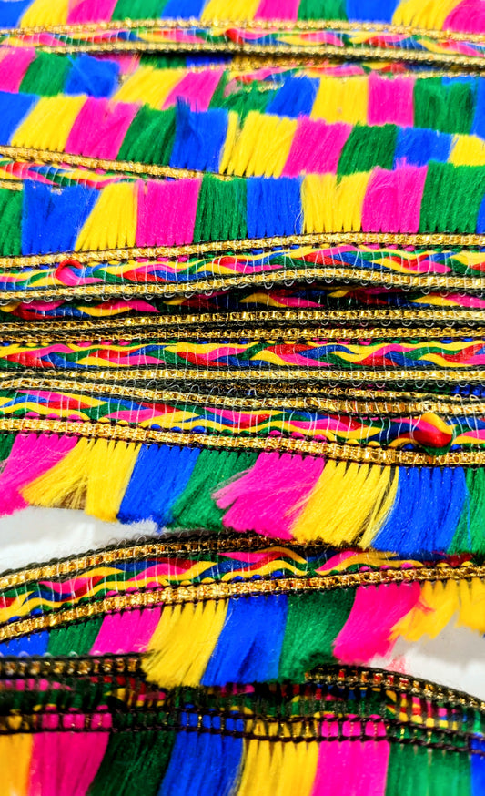 Half inch Rainbow Lace Trim