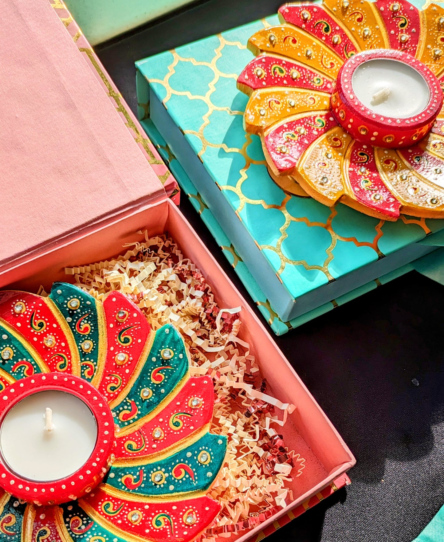 Marble Tlight Diwali Hamper