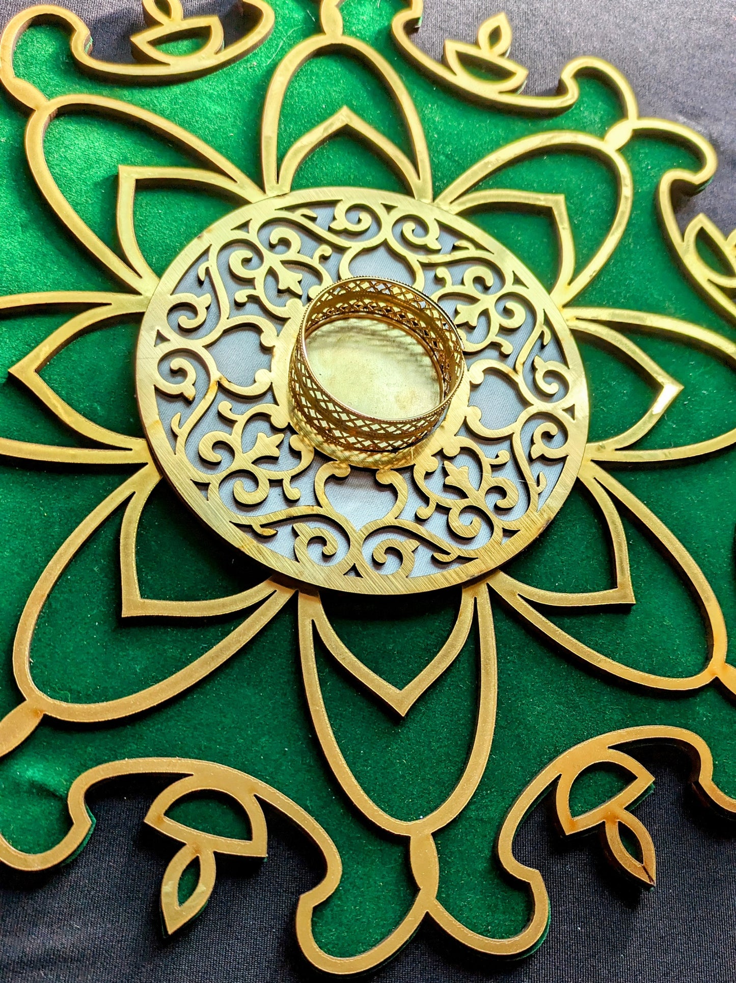 Velvet MDF Rangoli Mat