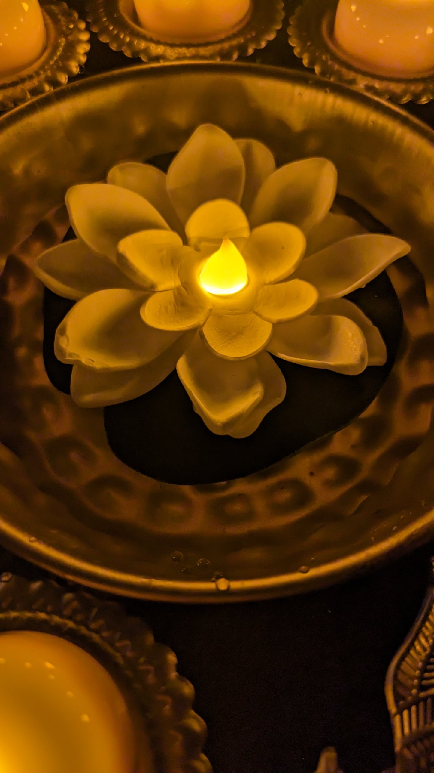 LED Floating Lotus Flower Tlight (Set of 6)