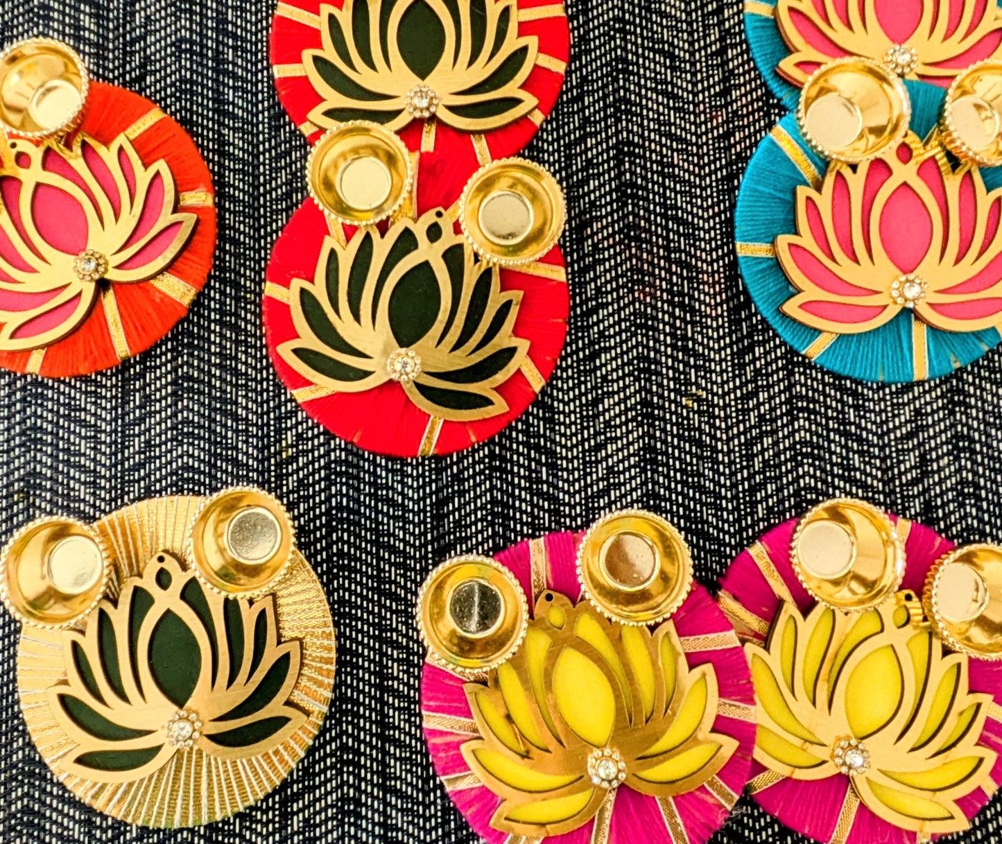 Lotus Kumkum Holder Thali