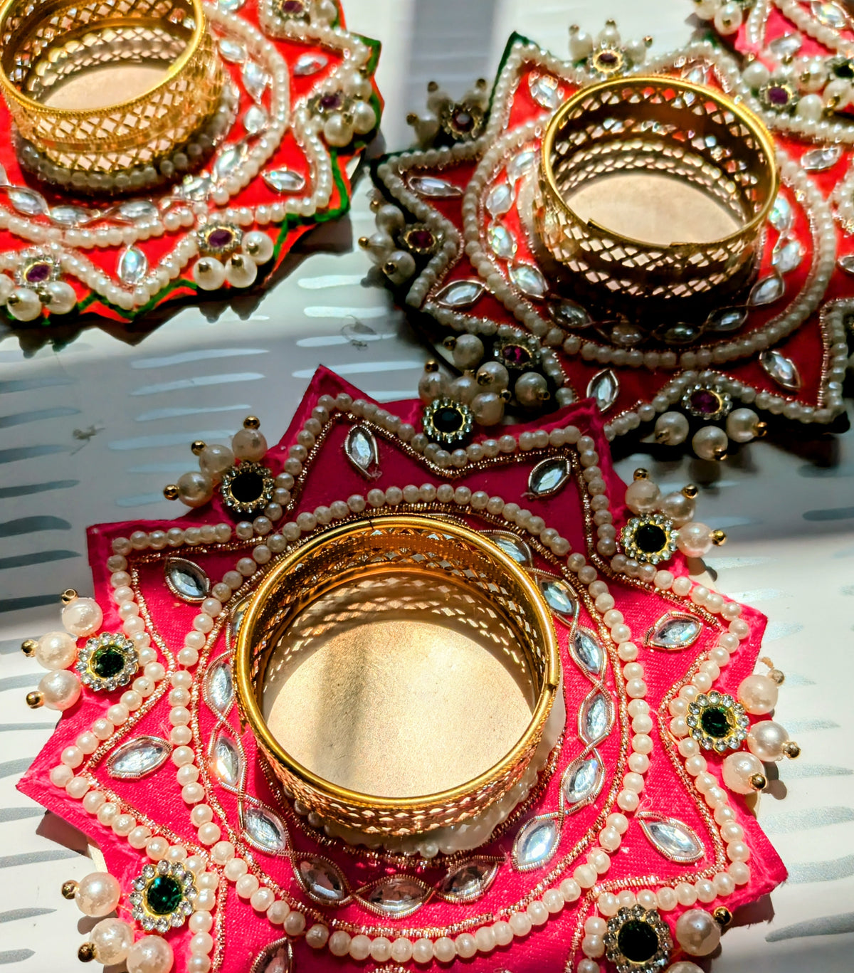 Stone Crystal Patch Diya