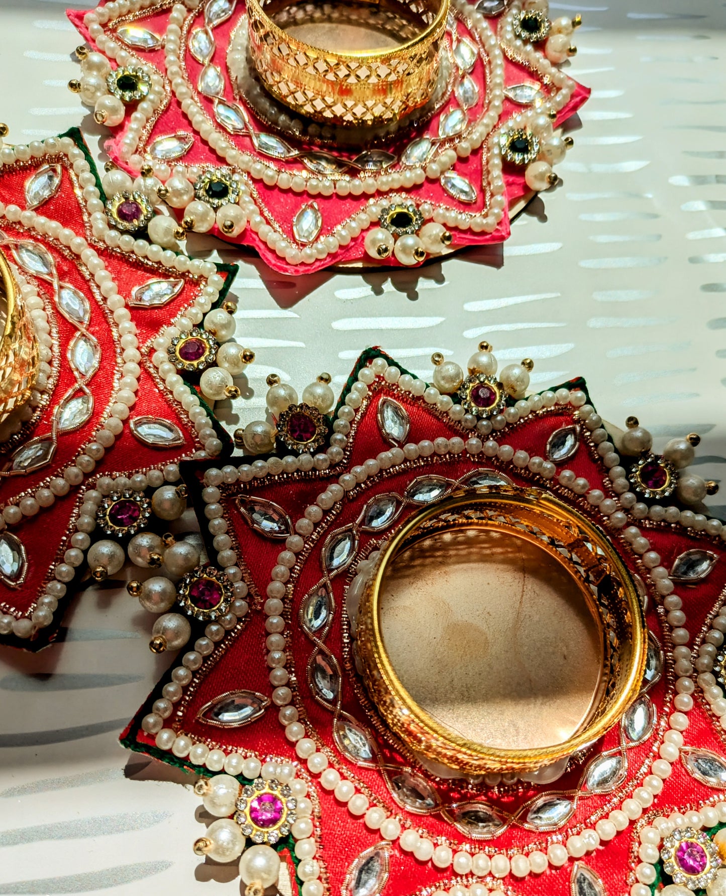 Stone Crystal Patch Diya