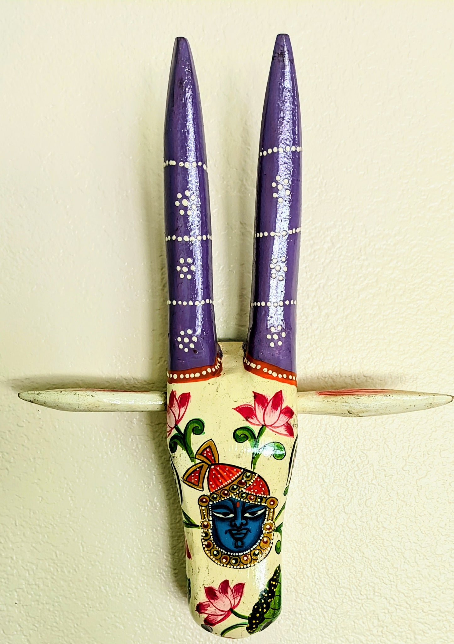 Hand Painted Shrinathji cow head