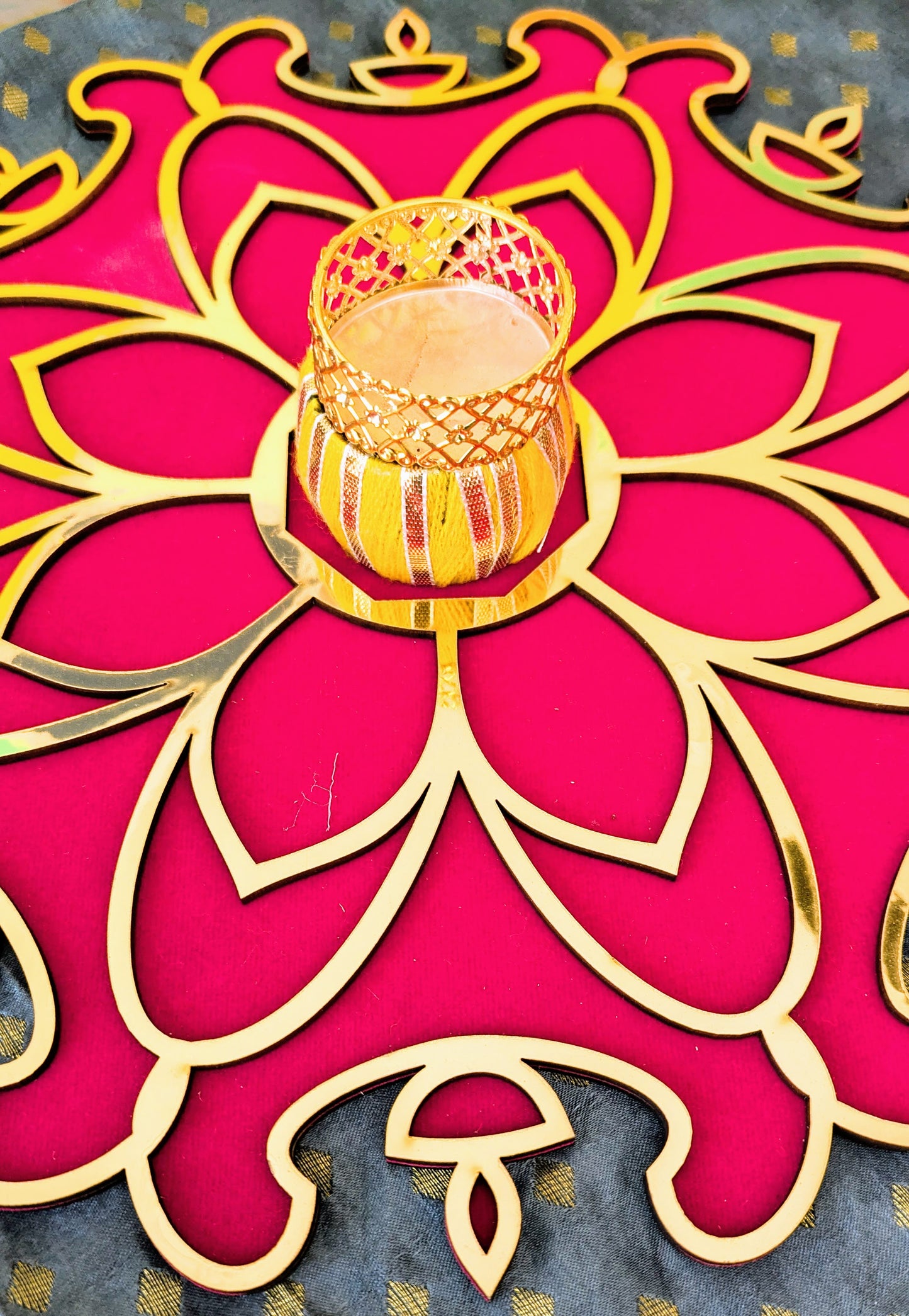 Velvet MDF Rangoli Mat
