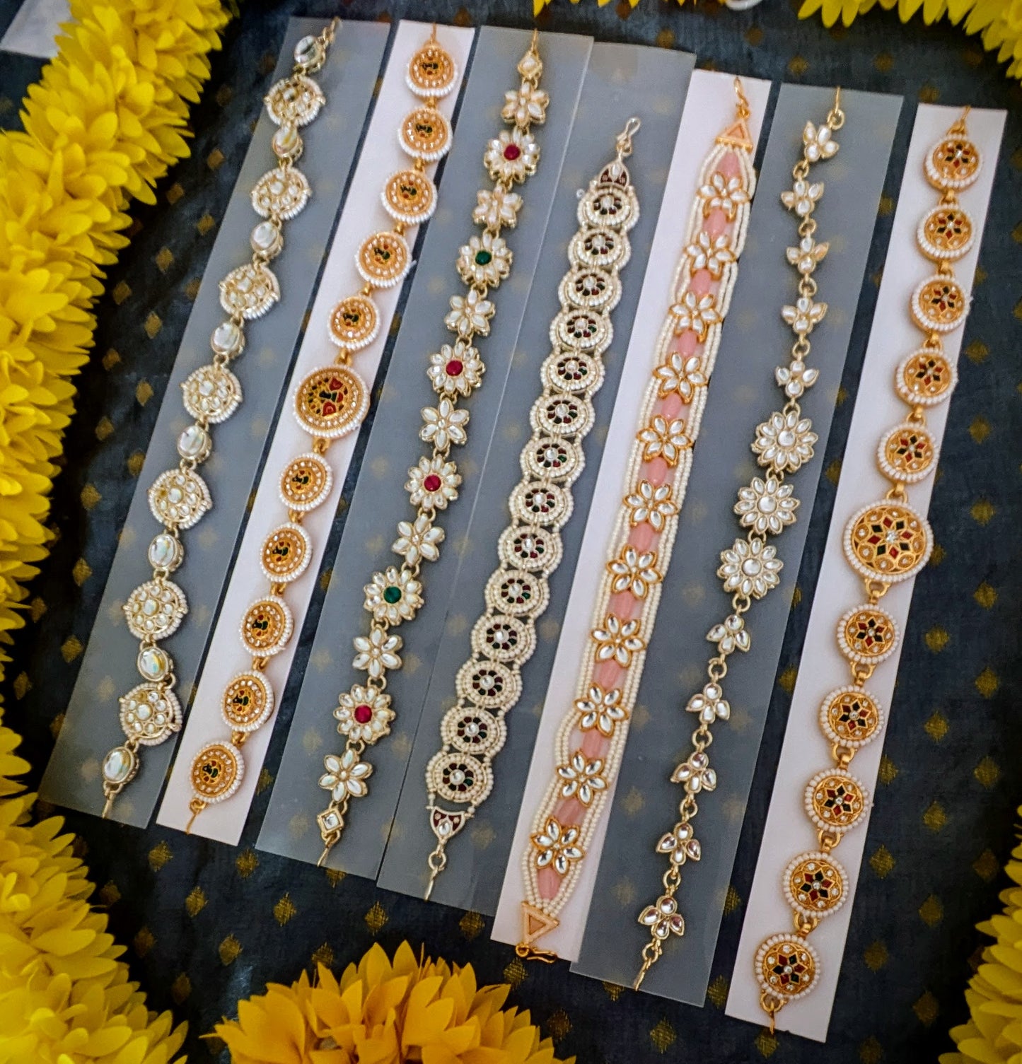 Kundan Mathapatti/Sheeshphhol/ Indian Bollywood Style Rajputi Kundan Matha Patti