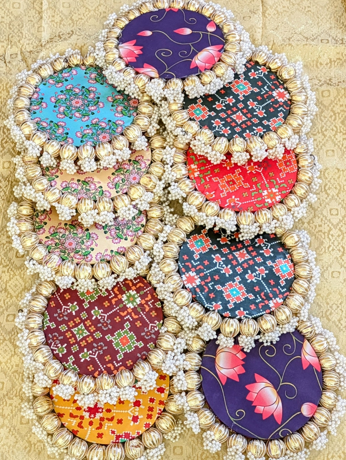 Patola/Pichwai/Lotus Reversible Platters