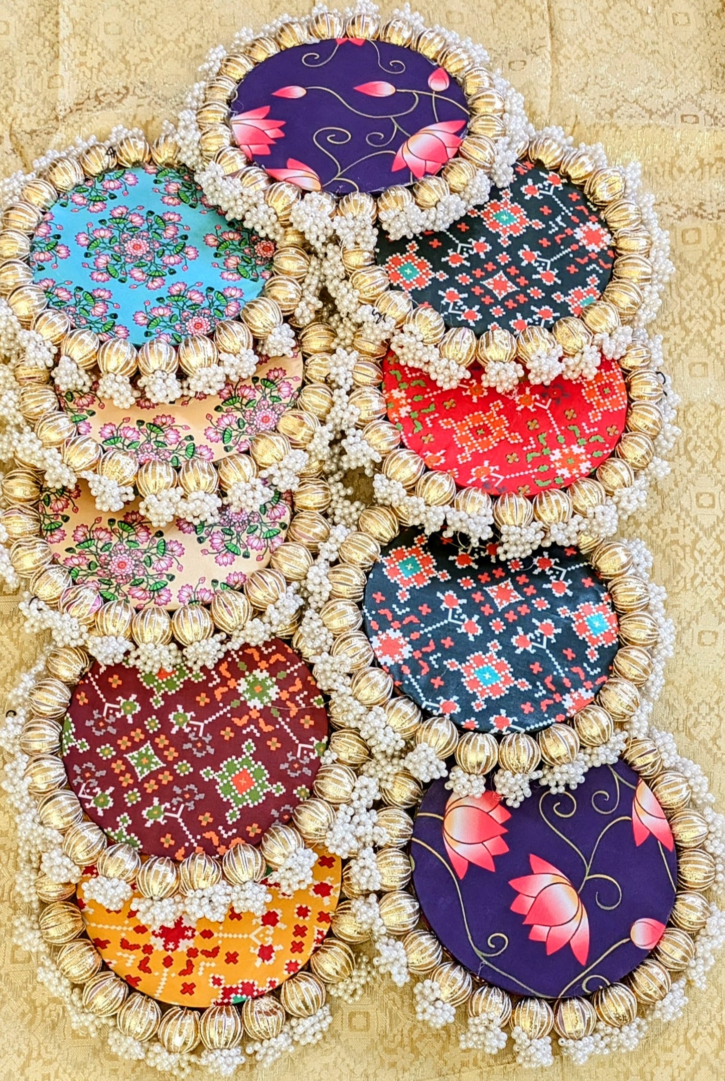 Patola/Pichwai/Lotus Reversible Platters