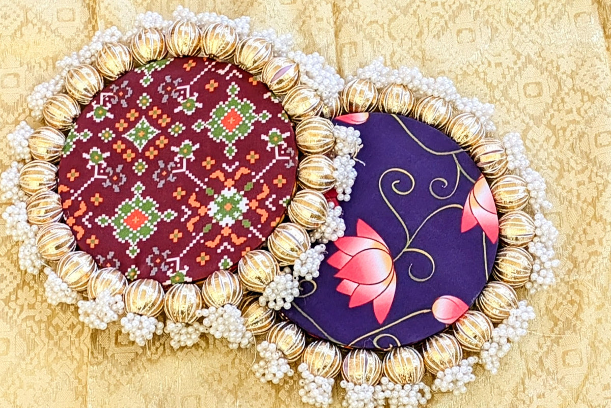 Patola/Pichwai/Lotus Reversible Platters