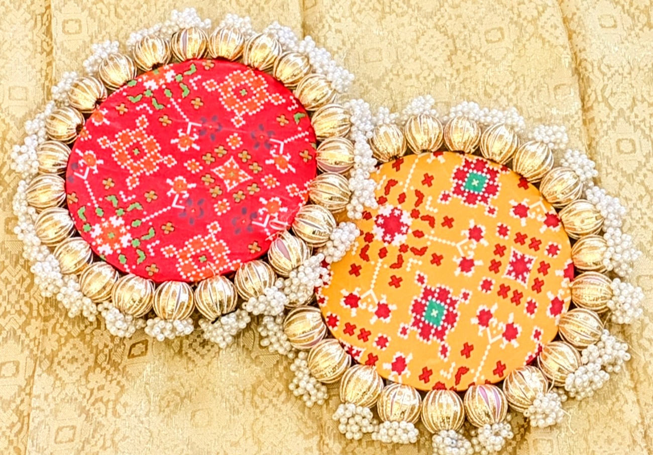 Patola/Pichwai/Lotus Reversible Platters