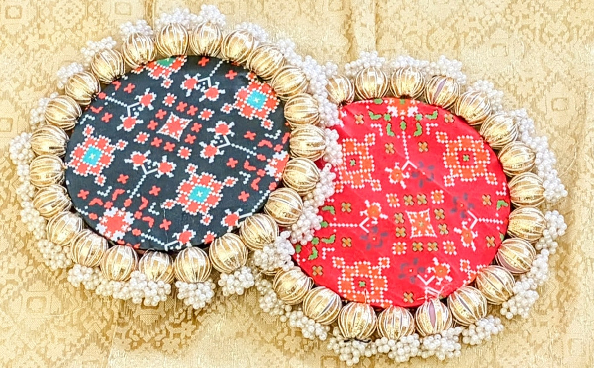 Patola/Pichwai/Lotus Reversible Platters