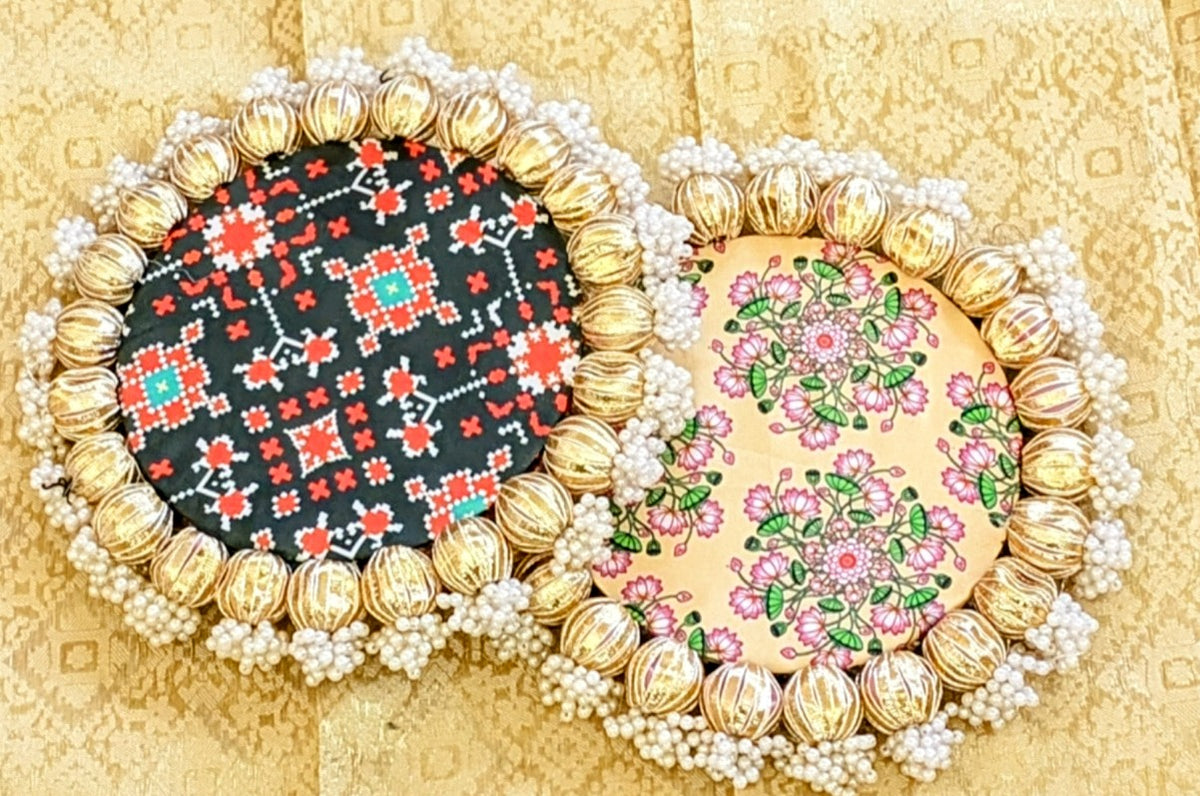 Patola/Pichwai/Lotus Reversible Platters