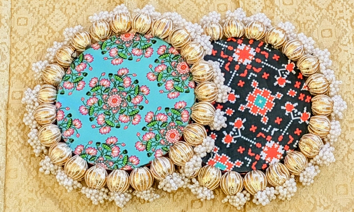 Patola/Pichwai/Lotus Reversible Platters
