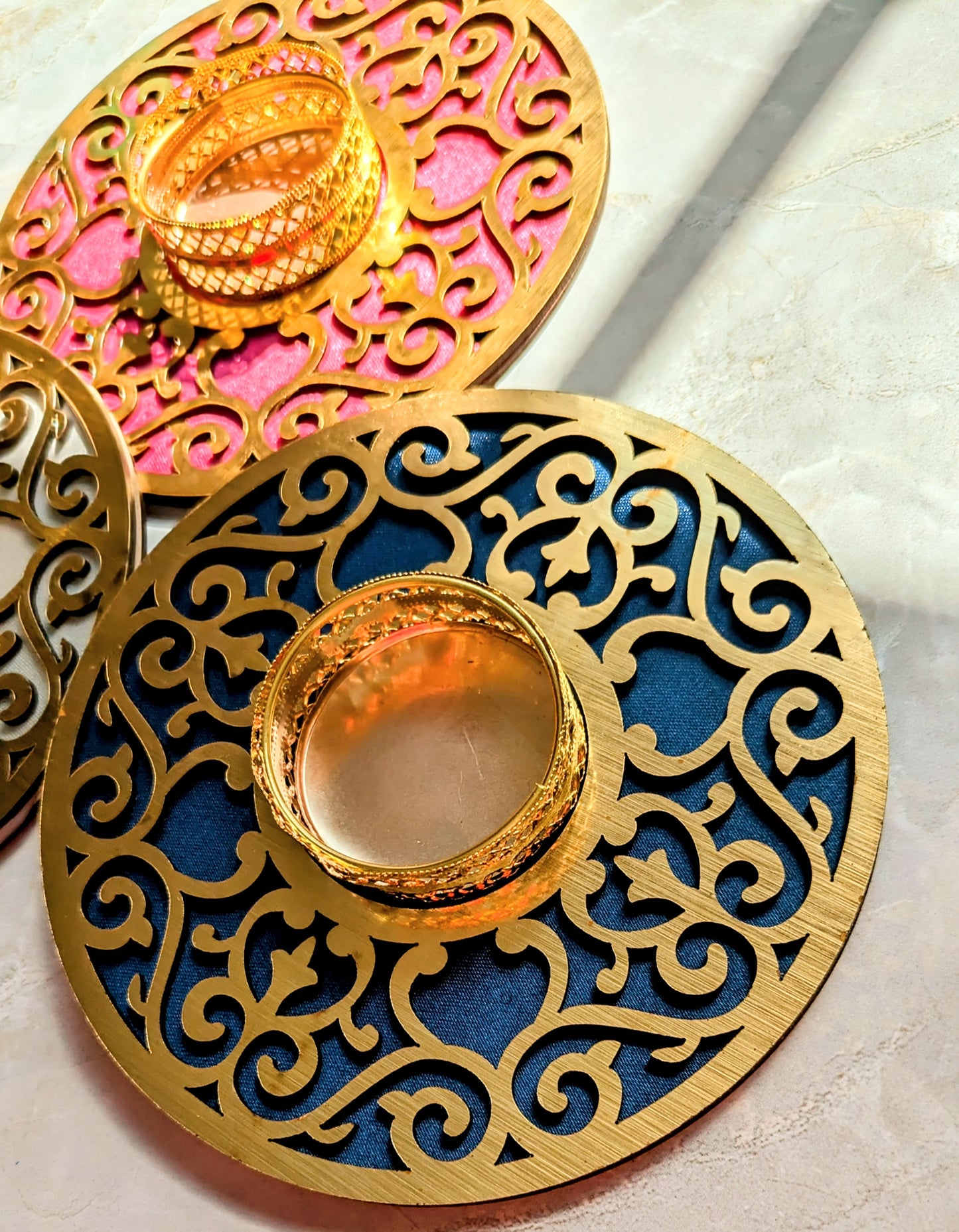 MDF Diya Candle holders