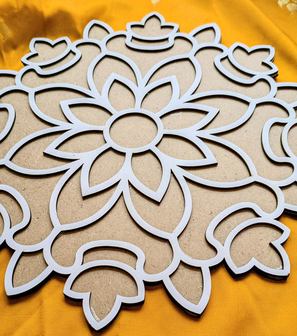 Reusable MDF Rangoli Mat