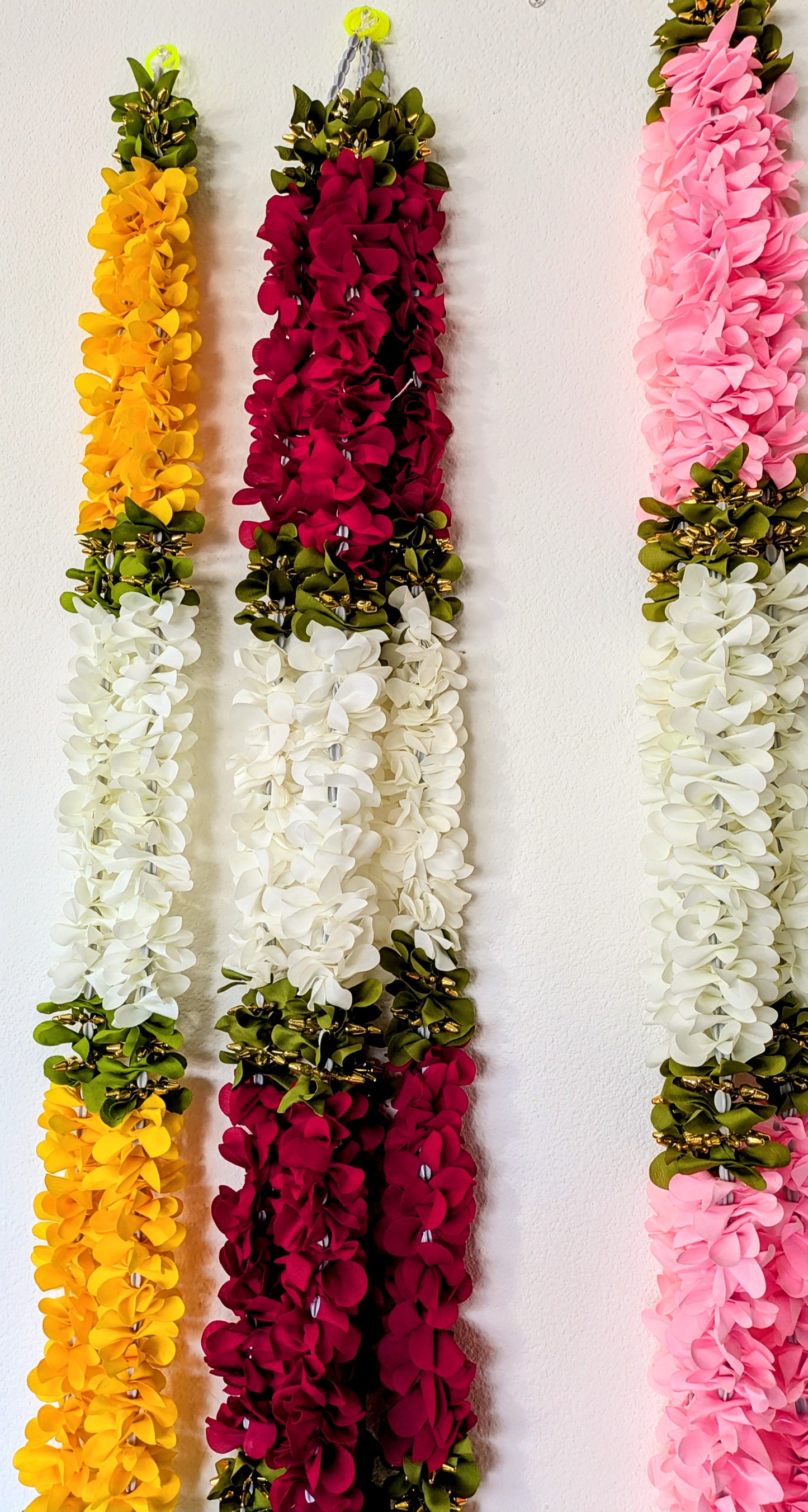 5Ft Fabric Garlands with Bell  Danglers( 2 pieces)