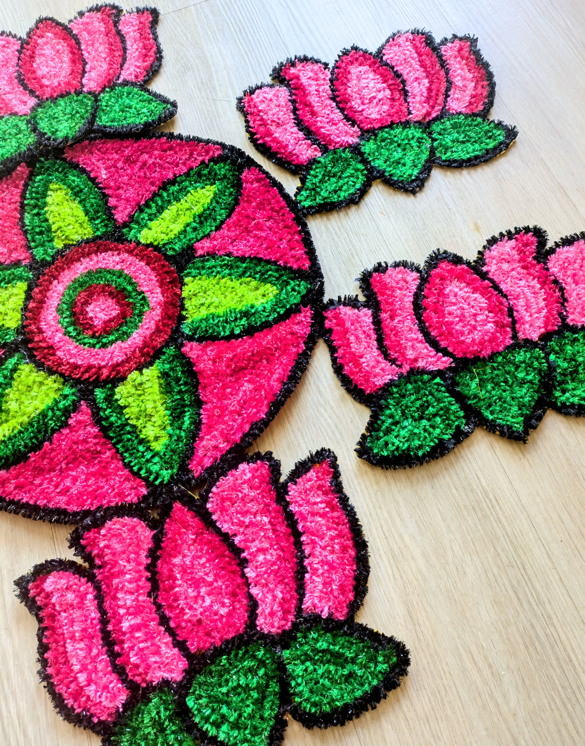 Reusable Rangoli Mat Set