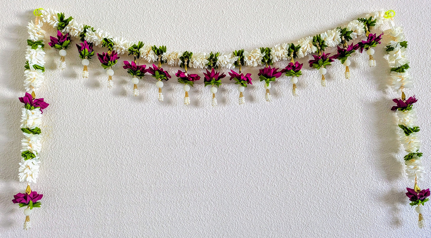 Fabric Toran with side hanging/Diwali Entrance Door Toran
