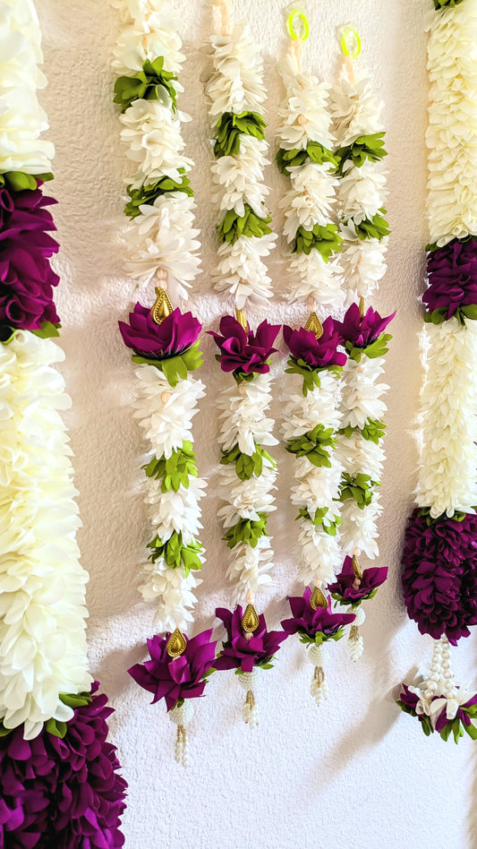 Fabric flower latkan ( Pair )