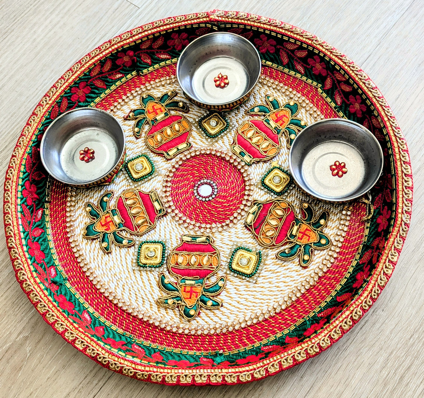 Puja Thali/Rakhi Puja Thali/Teej Puja Thali/Diwali Puja Thali/Ganesha Puja Thali