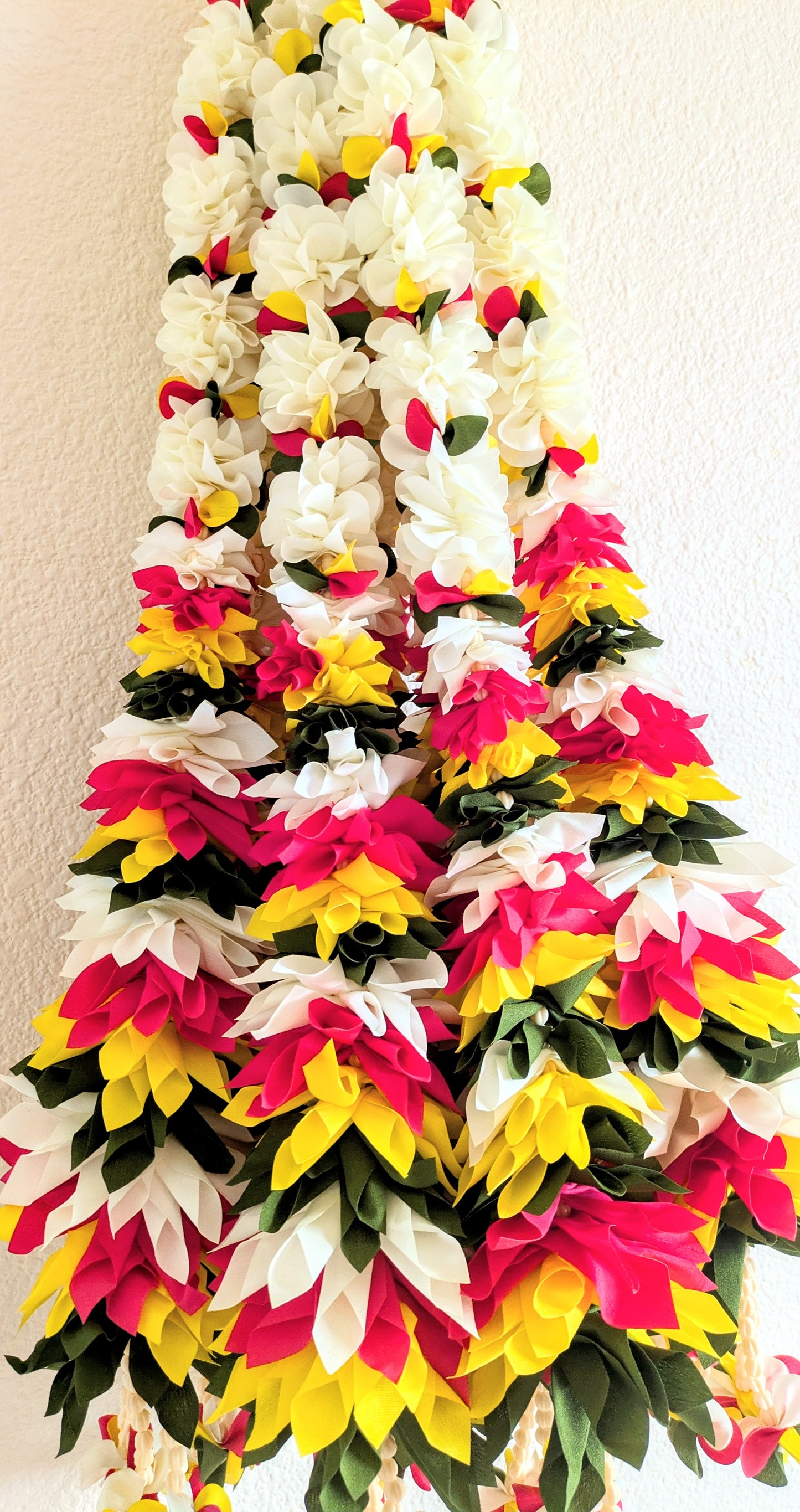 Fabric Garlands Outdoor Patio, Diwali, Thanksgiving, Mantle Stairs Pooja India Wedding Decor ( Pack of 2 )