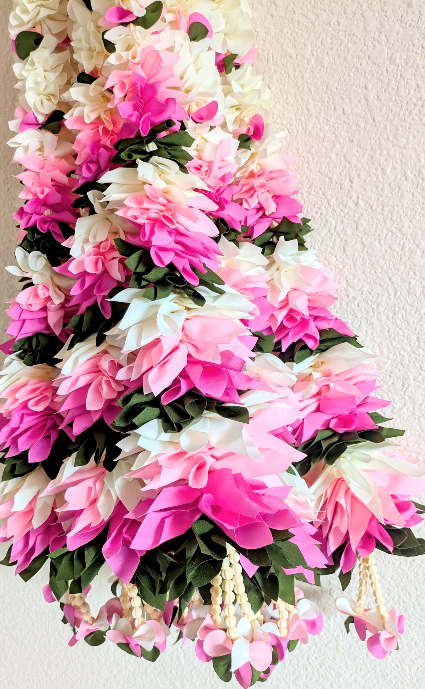 Fabric Garlands Outdoor Patio, Diwali, Thanksgiving, Mantle Stairs Pooja India Wedding Decor ( Pack of 2 )