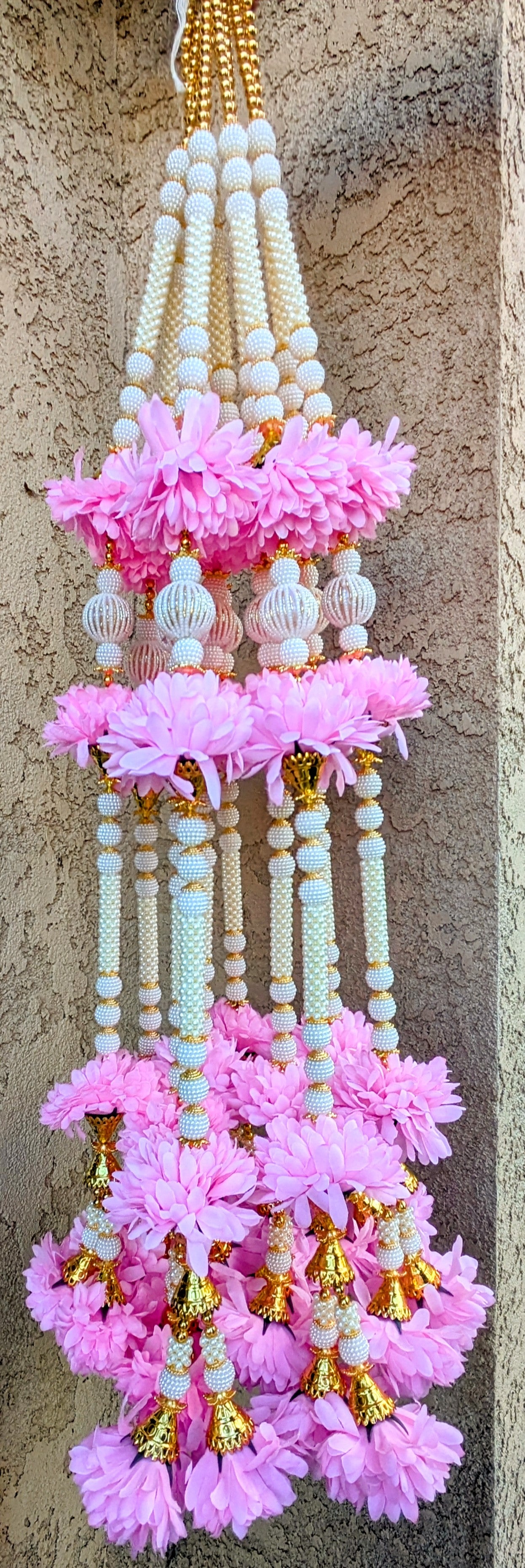 Pearl and Flower Garland ( Pair )