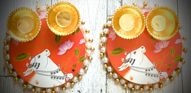 Haldi Kumkum Platter/ Puja Thali