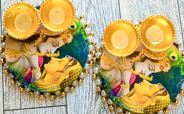 Haldi Kumkum Platter/ Puja Thali