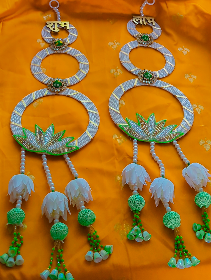 Shubh Labh Lotus Hanging(Pair)
