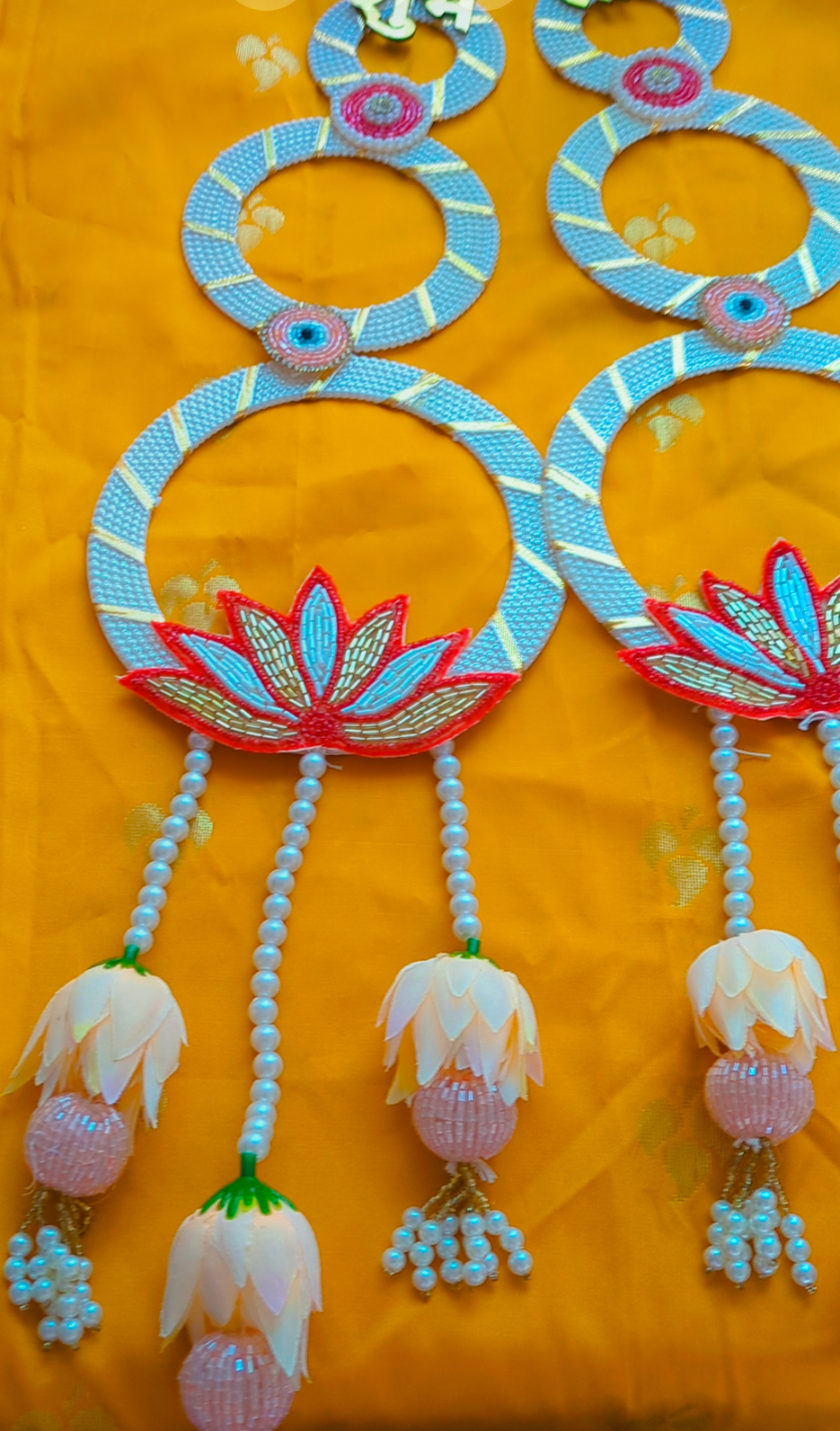 Shubh Labh Lotus Hanging(Pair)