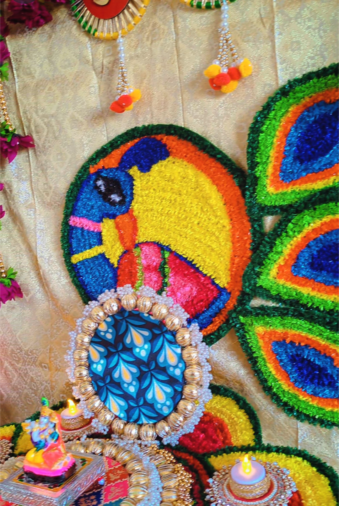 Reusable Rangoli Mat Set