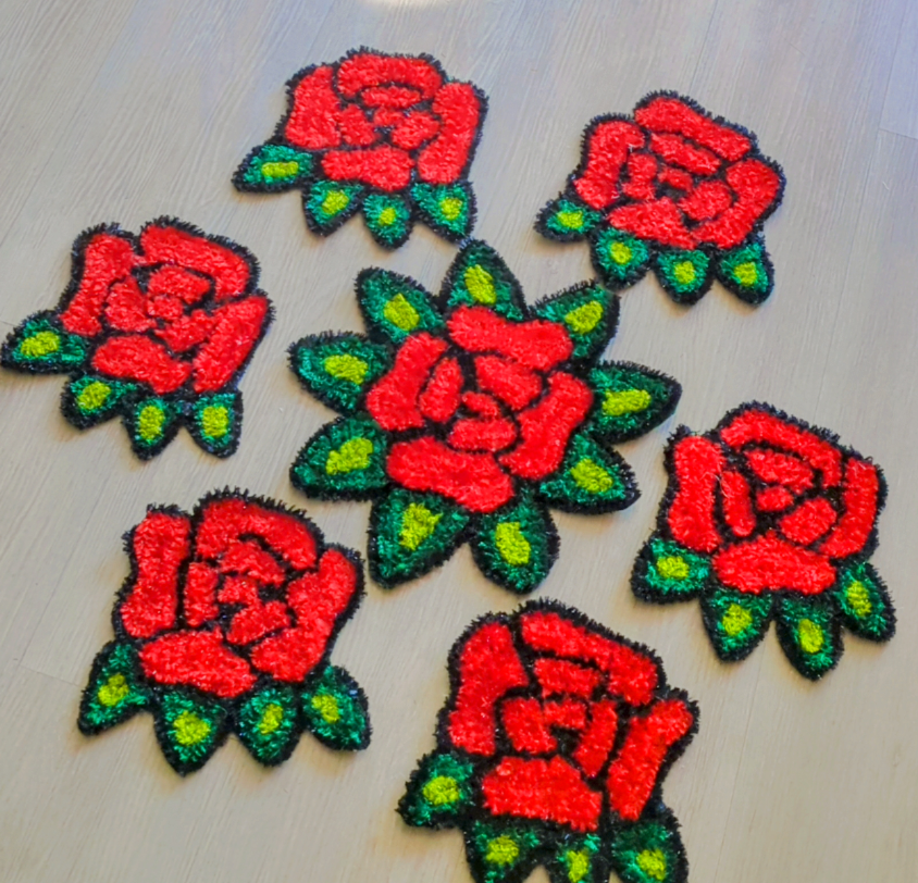 Reusable Rangoli Mat Set
