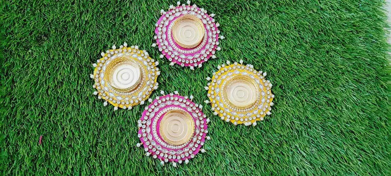 Pearl and Stone Patch Diya