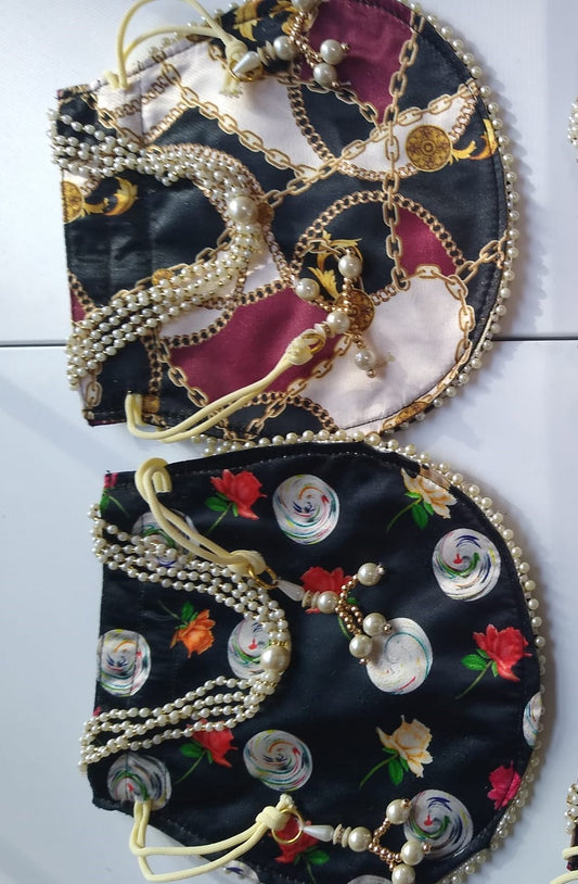 Traditional Indian Potli, Women Handbag, Handmade Bag, Christmas Gift, Party Fancy Clutch Purse, Wedding Favours, Return Gifts For Guests